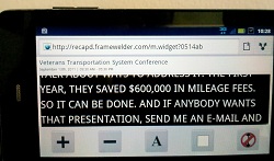 Recap'd on Mobile Device Horizontal View Recap'd on Mobile Device Horizontal View