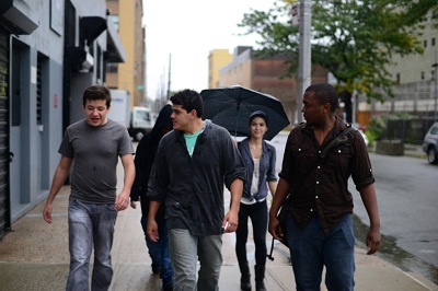 Team walking to the restaurant Team walking to the restaurant