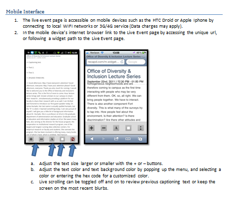 Recap'd Mobile Interface Recap'd Mobile Interface